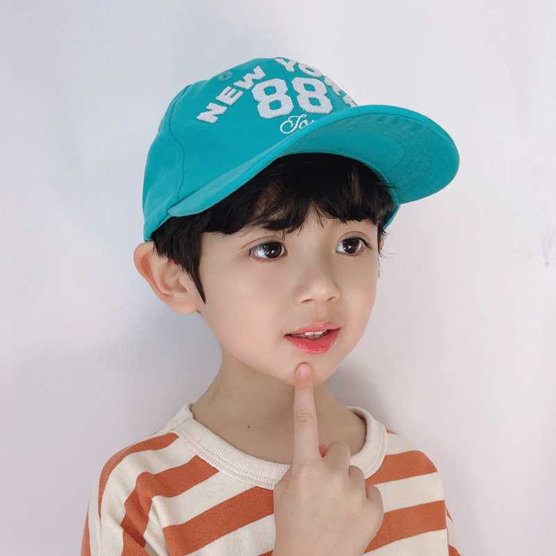 Spring sun hat for boys and girls and boys cap thin breathable children's baseball cap fashion tide big eaves baby hat summer