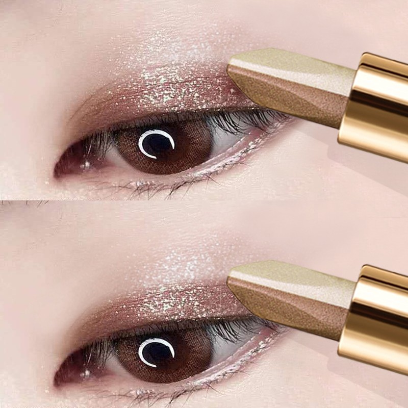 Li Jiaqi Recommended Eye Shadow Stick Sloth Person Bicolor 2021 New and Erasable Pearlescent Female Large Ground Color Beginners