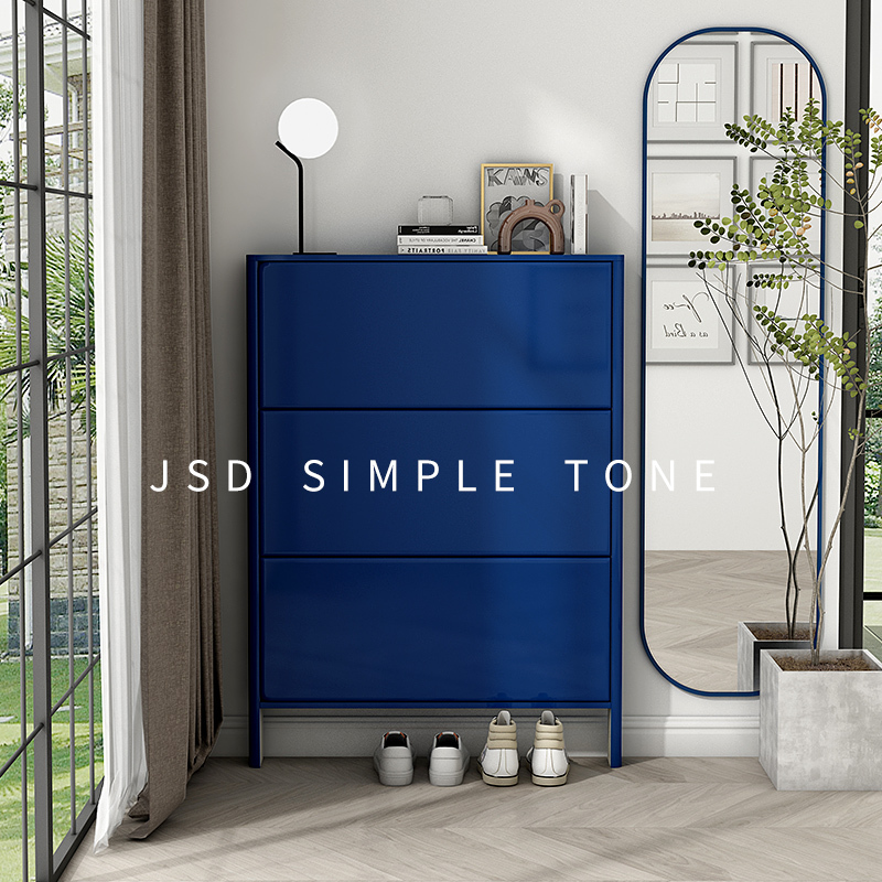 Simple and Modern Minimalist Shoe Cabinet Against the Wall for the Entryway, Large Capacity Storage Cabinet with Sliding Doors You'Ll Love