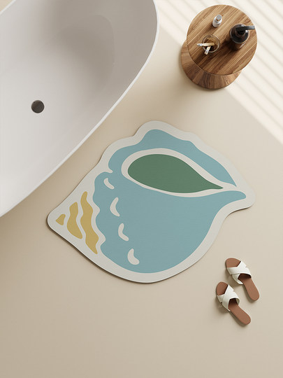 朴尚浴室地垫淋浴房门口吸水防滑脚垫可擦免洗速干卫生间进门垫子