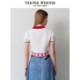 TeenieWeenie Bear 2024 Summer New POLO Collar Knitted Short Sleeve Thin Jacquard Fashion Women