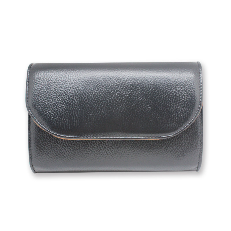 New mini small jewels Purse Strings Cow Leather Litchi Textured Guide Salesman Working Fashion Genuine Leather Show Gas Pocket