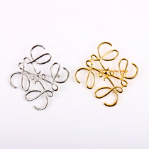 Minimalist classic brooch abstract art Joker temperament design same coat jacket brooch hollow for men and women