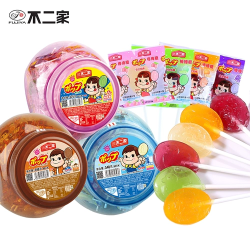 不二家 Lollipop 60 баррелей смешанные фрукты Lollipop net Red Liuyi День Детский День подарки конфеты закуски