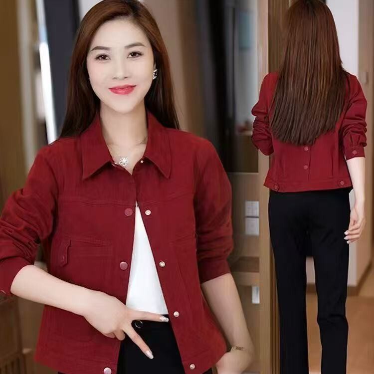 Hong Kong Style Sweet Cool Denim Short Jacket for Women, Long Sleeve 2026 New Model, Niche Versatile Stylish Shirt Jacket Top for Women