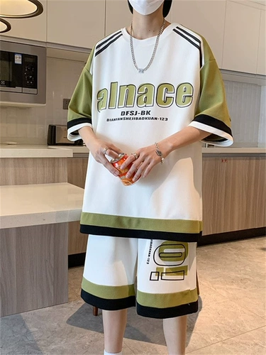 Шелковая быстросохнущая футболка с коротким рукавом для мальчиков, комплект, подходит для подростков