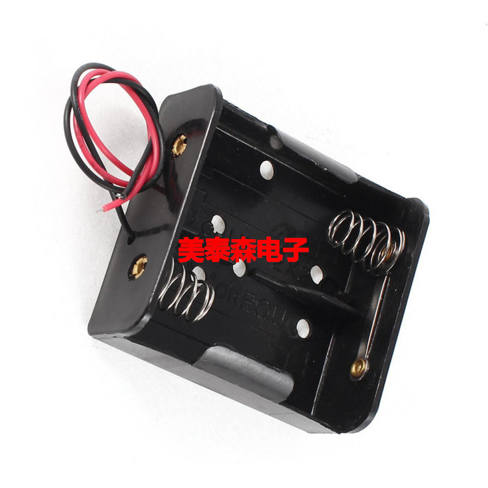Type C battery case 2 2-section battery case 2 section 2 Number of flat row with lead battery case 3V Battery holder