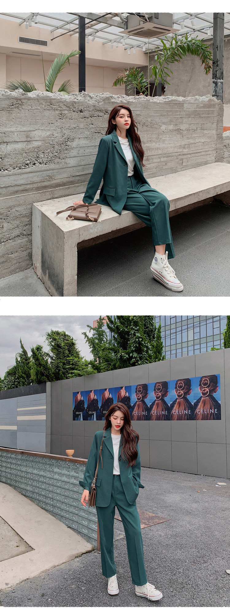 パンツセットアップ 女性用テーラードジャケット上下セット