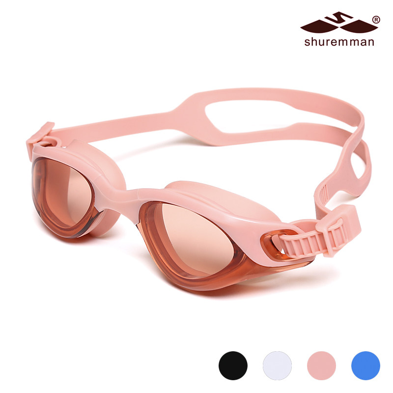 High definition glasses female flat fog anti-fog sunscreen and sunscreen men and women general professional swimming glasses new mode