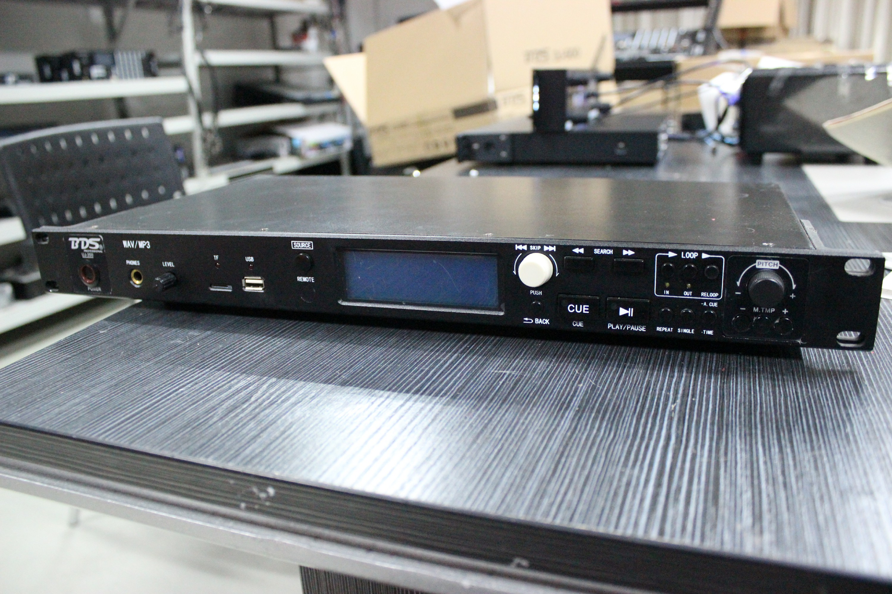 Used BDS UJ 350 Rackmount 1U USB TF Plug-in DJ Controller PITCH CUE Audio Audio