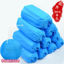 Disposable non-woven shoes thickens household indoor footwear resistant and anti-slip breathable machine room protective supplies