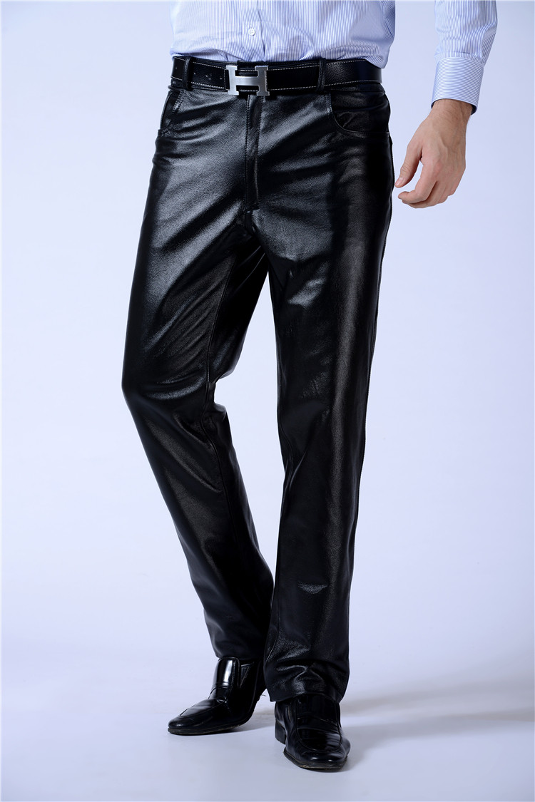 Pantalon cuir homme droit pour hiver - Ref 1492628 Image 22