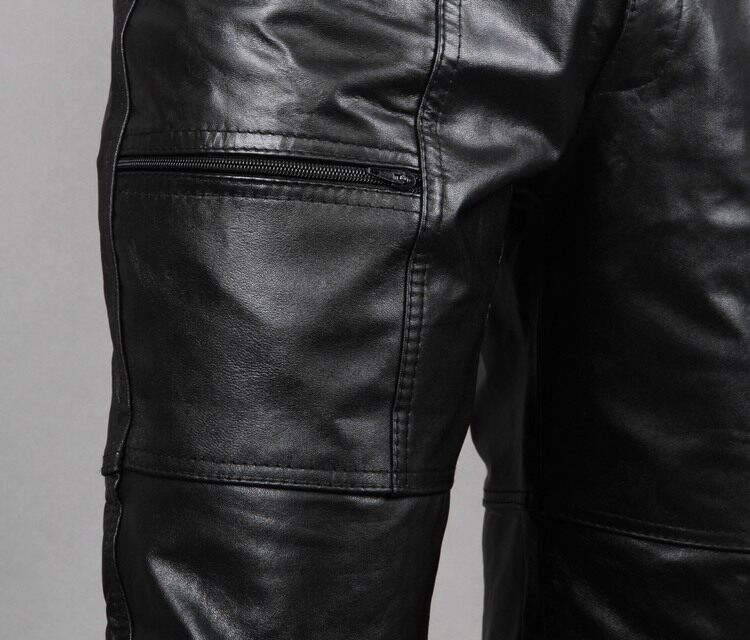 Pantalon cuir homme droit pour hiver - Ref 1493306 Image 15