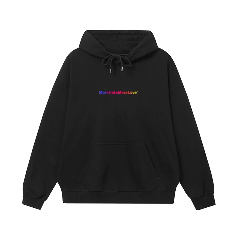 ANTI SOCIAL SOCIAL CLUB ASSC love and hate gradient letter print autumn and winter hoodie sweatshirt