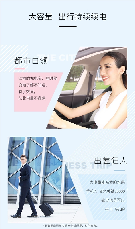 Yu Bo] [chính hãng ban đầu sạc Po 20000 mA LED công suất lớn liquid crystal display thông minh điện thoại di động - Ngân hàng điện thoại di động