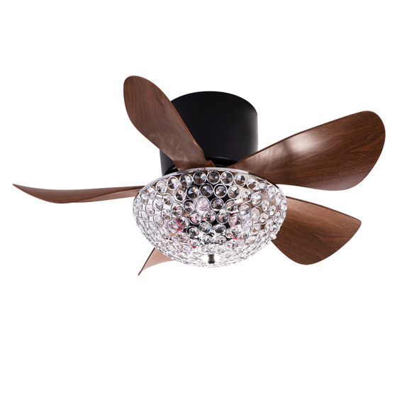 美式复古风扇灯餐厅吊扇灯静音风扇吊灯家用北欧风吸顶风扇灯一体