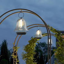 Solar hanging light outdoor garden light waterproof garden layout outdoor light rechargeable portable light patio wind chime light