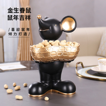 Year of the Rat mascot ornaments desktop ornaments home living room desktop sculpture porch key storage wine cabinet decorations