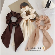 Japanese spot bow ribbon headgear gp large intestine Hairband simple temperament hair rope female ins Wind tie hair headdress