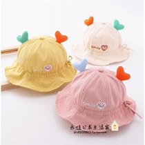 Japanese baby single-layer hat spring thin baby Princess gp basin hat sun sun hat breathable fisherman hat summer