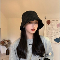 Japanese retro fishermans hat female summer GP Joker thin shade bucket hat ins striped personality basin hat men