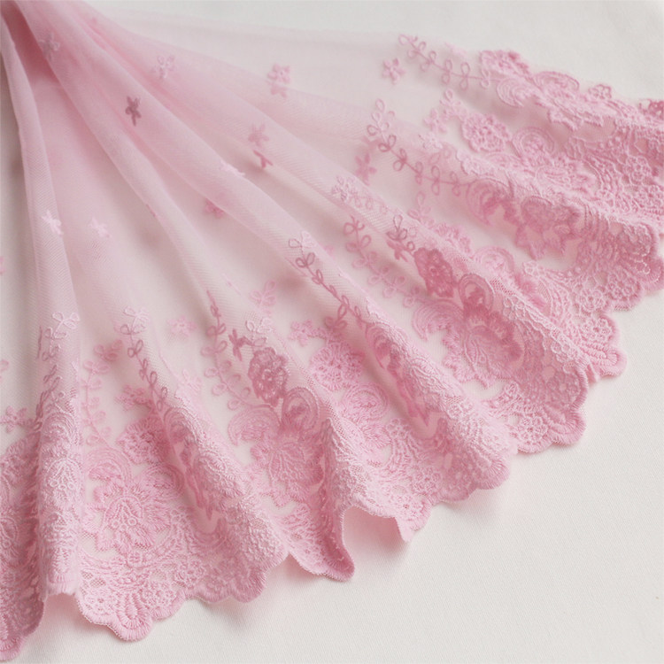 32cm wide lace mesh lace skirt curtain clothing pink blue white wide edge accessories hot sale
