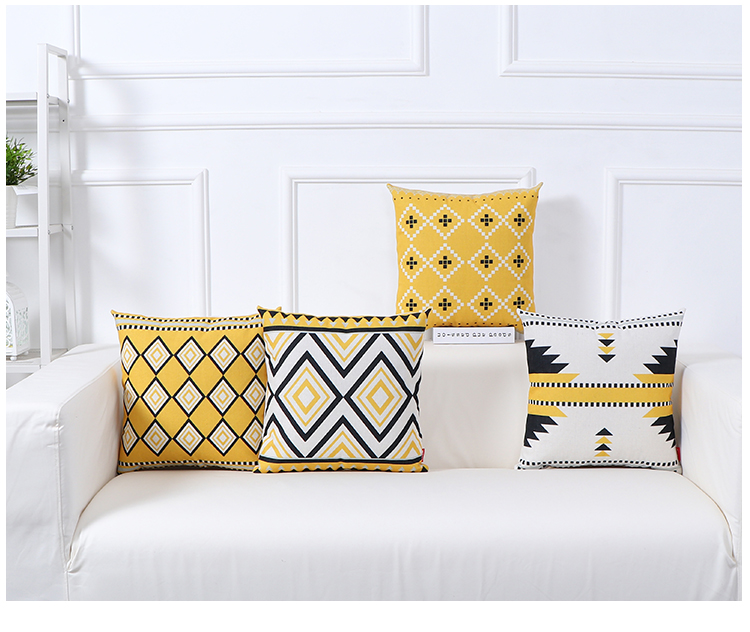 Bohemia đơn giản mô hình hình học gối đệm đệm sofa ins giường gói hỗ trợ bởi xe đệm - Trở lại đệm / Bolsters gối tựa lưng sofa