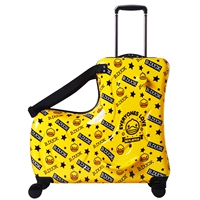 B.Duck, оригинальный медный прочный чемодан, Гонконг, из натуральной кожи, увеличенная толщина, подходит для подростков