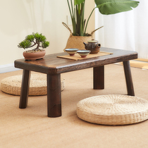 Solid Wood tatami table new Chinese floating window table small coffee table window table small coffee table Kang table balcony low table