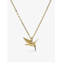 The Alkemistry Alex Monroe Teeny Tiny Hummingbird 18K gold necklace