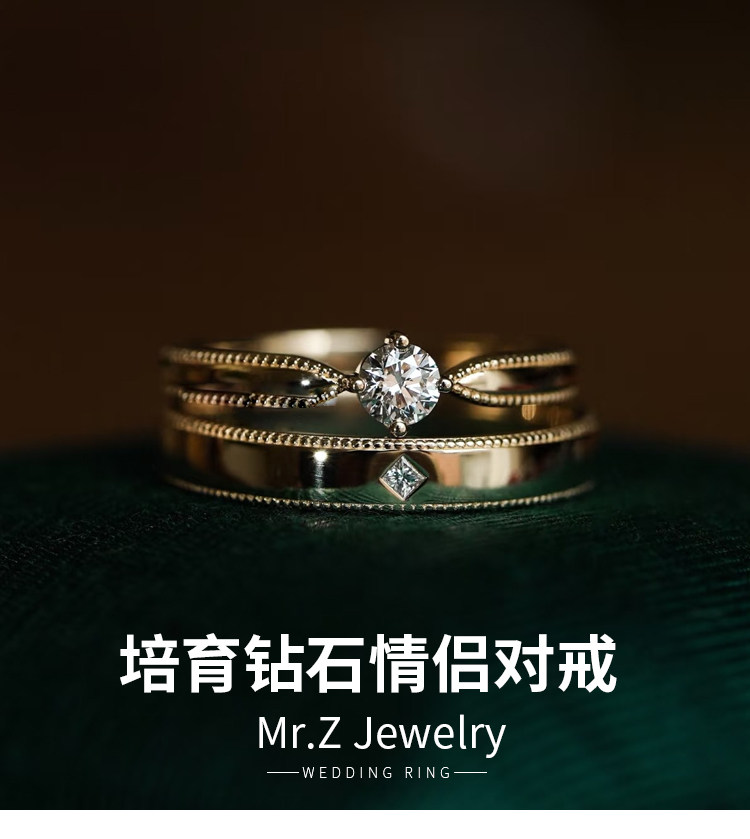 Кольцо Mr. Z Jewelry женское золотое размер 5