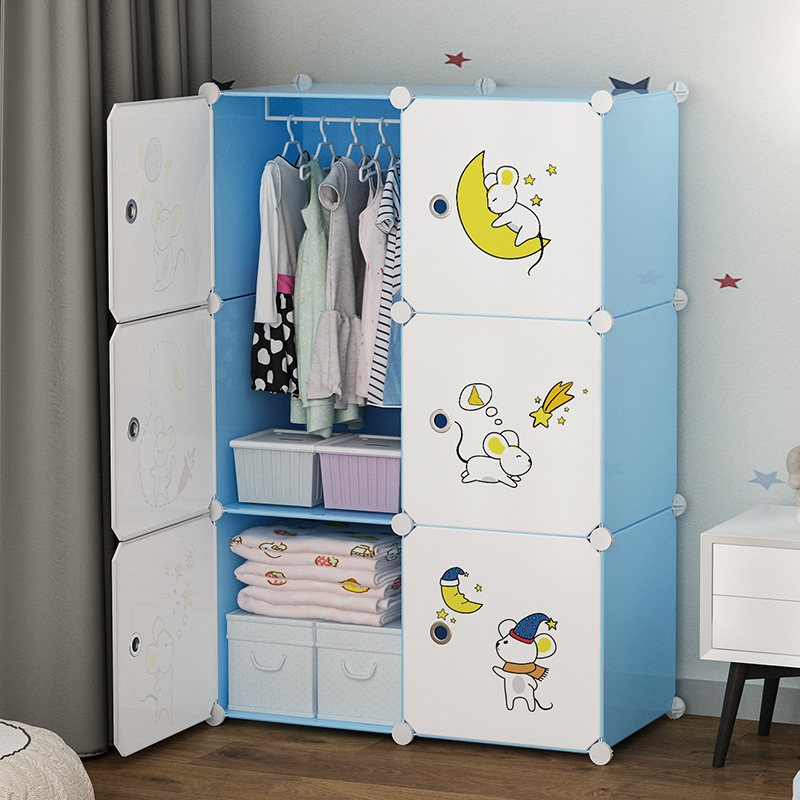 Wardrobe container box toy packing cabinet fabric large capacity household clothes thickening plastic storage box