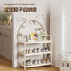 Simple children's shoe rack home door