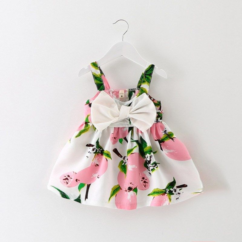 Children's Sling Girls Baby Dress Childrens Floral Sling Girls Dress