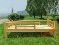 Kindergarten childrens special bed solid wood sylvestris pine single bed early education parent-child garden lunch break nap single-layer bed