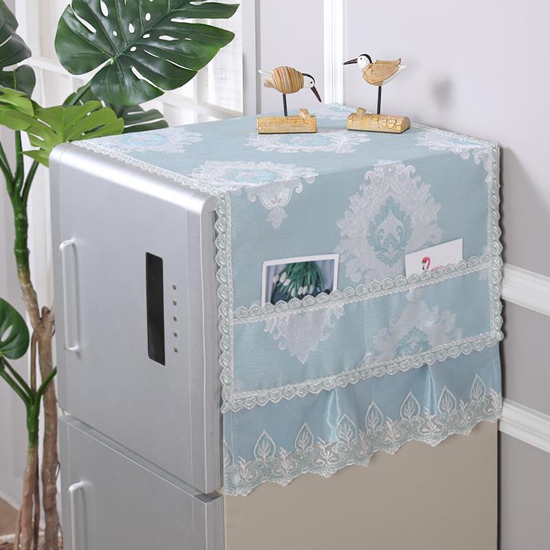 Tủ lạnh bọc vải ngăn tủ lạnh bẩn vải che cửa đơn bụi bảo vệ khăn che thiết bị sóng bánh xe cửa duy nhất vườn - Bảo vệ bụi áo điều hoà nhật bản