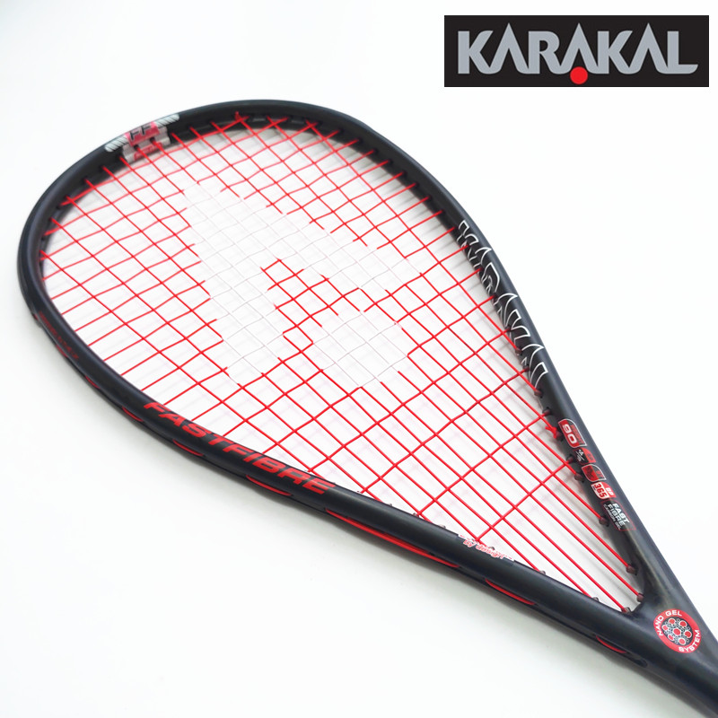 KARAKAL All Carbon Nano Carbon Fiber Ultralight 90 g Men's and Women's Professional Squash Racket SN 90FF Delivery Ball