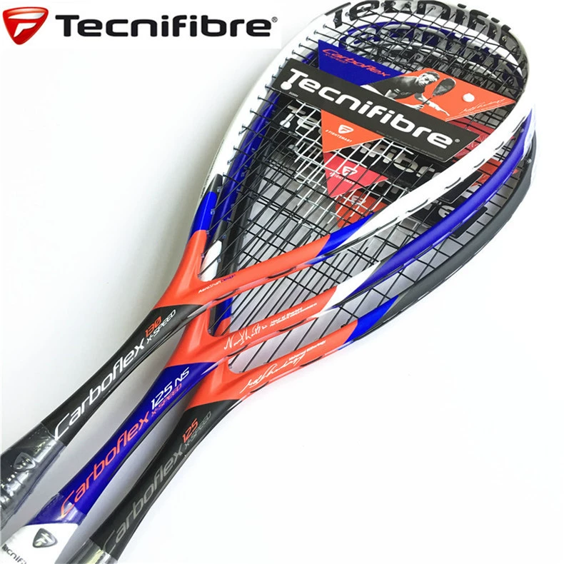 Squ tecnifibre vợt squash Carboflex x-speed 125NS carbon đầy đủ carbon