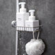 Kitchen Stainless Steel No-Drill Faucet Storage Rack, Draining Organizer, Space-Saving Sink Storage Solution