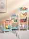 Plush Toy Storage Rack, Children's Doll Storage Rack, Small Cart, Bookshelf, Multi-Layer Snack Bucket Organizer