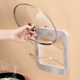 No-Drill Pot Lid Holder, Wall-Mounted Pot Lid Rack, Household Cutting Board Holder, Chopping Board Rack, Kitchen Storage Shelf