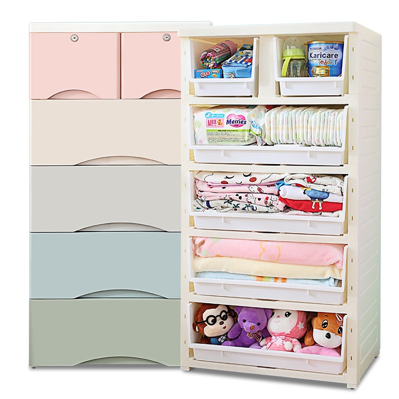 Drawer Style Storage Cabinet Multi Layer Baby Baby Child Locker