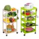 Fruit and Vegetable Storage Basket, Kitchen Vegetable Rack, Floor-Standing Multi-Layer Vegetable Basket, Storage Organizer, Pot Rack, Vegetable Rack, Vegetable Basket