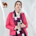 Lạc đà thể thao nữ mô hình ánh sáng xuống áo khoác vịt trắng xuống phụ nữ thoáng khí xuống áo zip - Thể thao xuống áo khoác áo lông vũ anta Thể thao xuống áo khoác