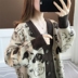 phụ nữ áo len cardigan áo khoác mùa thu 2019 / mùa đông mới của Hàn Quốc phiên bản của phim hoạt hình gió học viện lỏng titalong dài tay áo dệt kim cardigan 