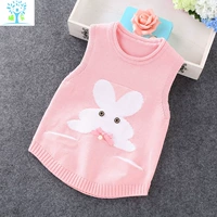 Свитер, детский жилет для раннего возраста, осенний тонкий трикотажный бюстгальтер-топ, в западном стиле