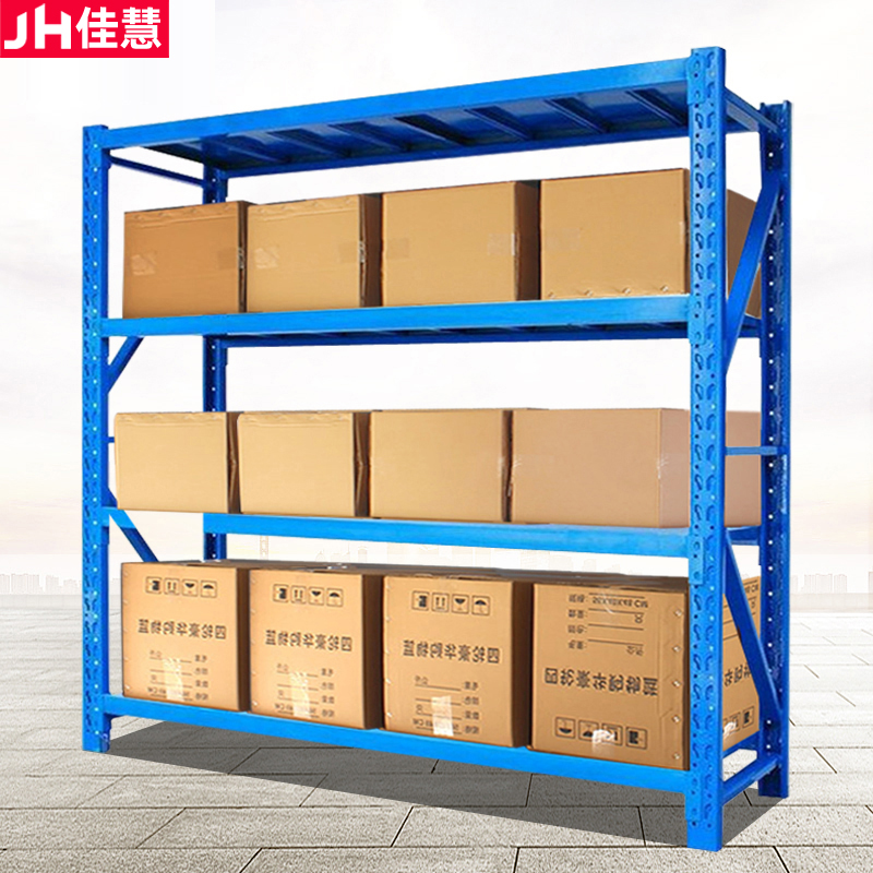Medium-sized shelves Storage metal warehouse shelves Clothing display shelves Fabric large heavy-duty Shanghai shelves
