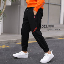 Boys trousers spring and autumn style 2022 new autumn middle and big childrens Korean version boys sports pants loose trendy childrens trousers