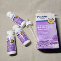Off-the-shelf equate womens Minoxidil Topical Solution Hair Regrowt