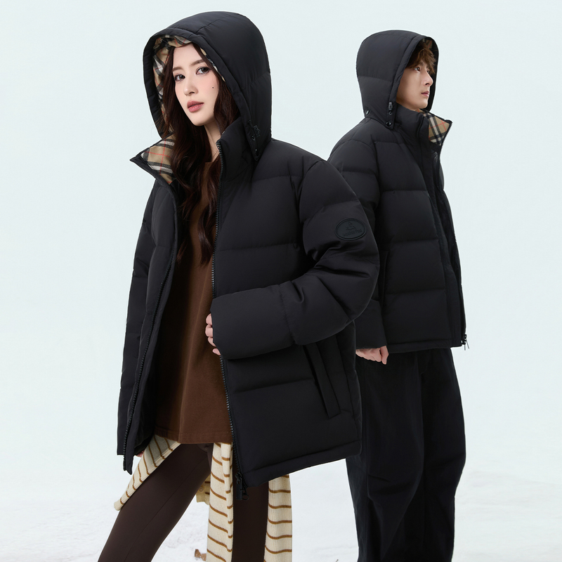 Thickened Short Goose down Jacket for Men, New Winter Style for Young Students and Couples, Loose-Fitting Women's Coat, Trendy
